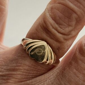 Elegant Solid Yellow Gold Ring 10k Size-6